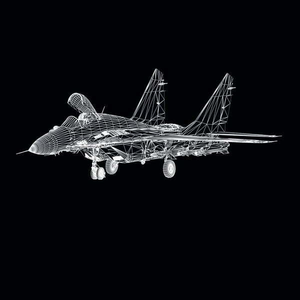 russian jet fighter 3d 3ds - Mig29C Fulcrum by mach 3 graphics